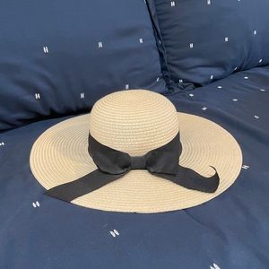 J.Crew Sunhat with Black Bow